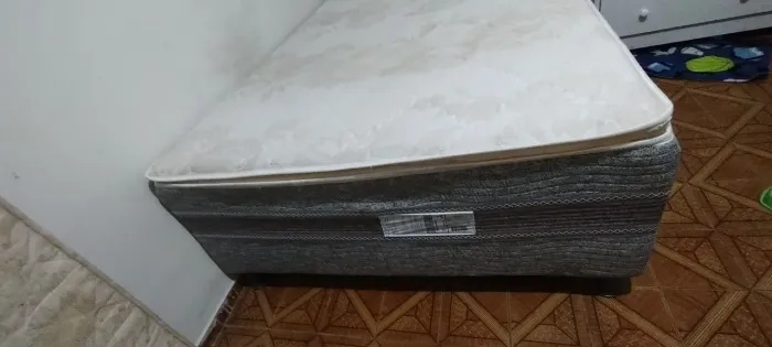 Cama Box + colchão ortopédico
