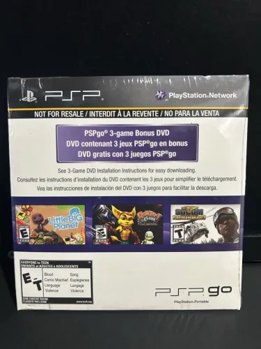 DVD original contendo jogos digitais de PSP GO (lacrado)