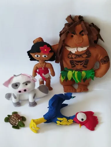 Kit personagens Pelúcias e feltros