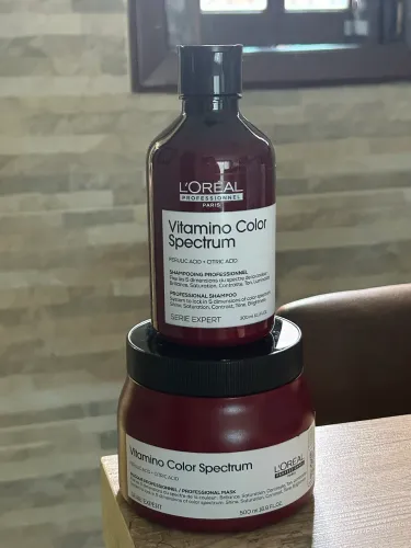 Kit Vitamino Color Spectrum máscara 500ml + shampoo 300ml Loreal
