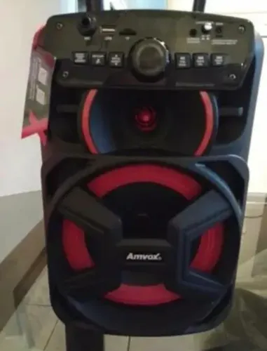 Caixa de Som Bluetooth Amvox com LED - Potente e com Design Moderno