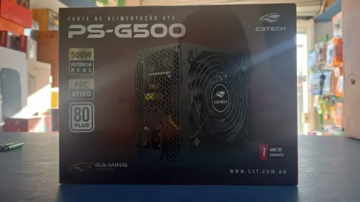 FONTE DE ALIMENTAÇÃO ATX PS-G500 C3TECH NOVO LACRADO FRETE GRÁTIS PARA MACEIÓ