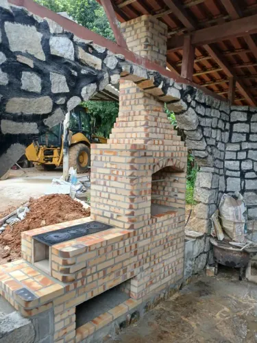 Churrasqueira de tijolos