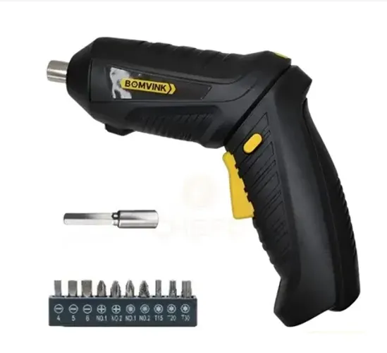 Parafusadeira Chave Fenda Elétrica 12 Peças 3.6v Bomvink