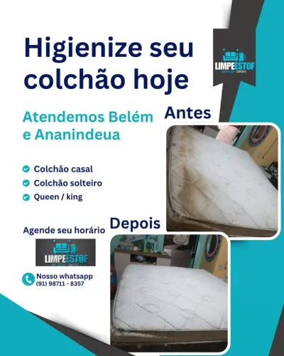 Higienização de estofados Belém e Ananindeua