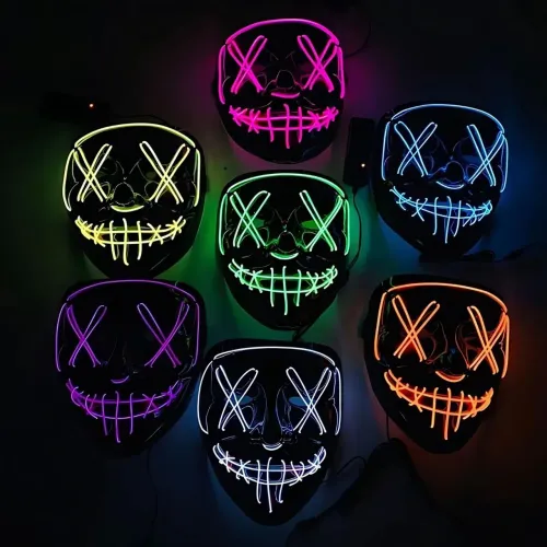 Máscaras led para eventos  festas halowen