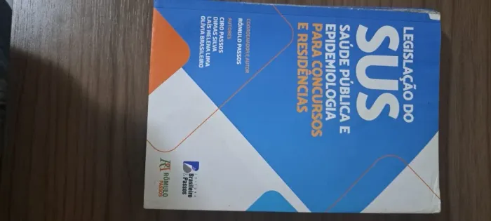 Livro: SUS - Saúde Pública e Epidemiologia para Concursos e Residências 