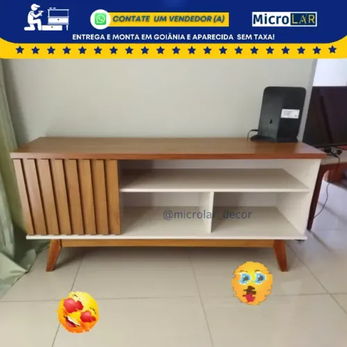 Rack para TV 1.36 m Kaler - Entrega e Monta