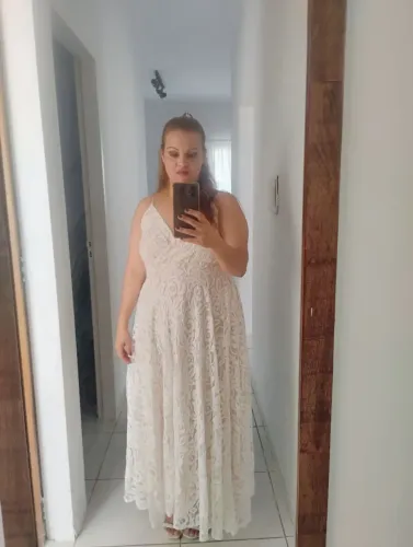 Vestido renda branco