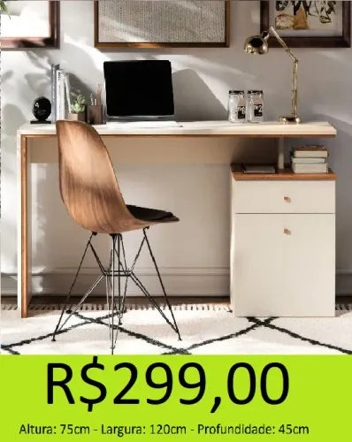 Escrivaninha com design sensacional