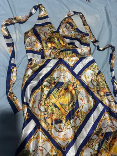 Vestid Lenço de Seda estilo Farm Estampado - Elegância e Estilo