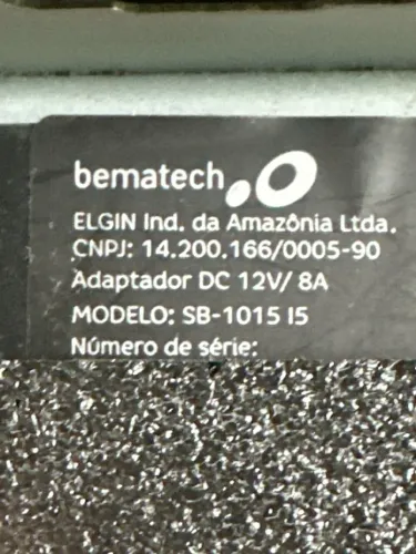 Fonte Para Monitor Bematech Elgin 12v 8a 4 Pinos Touch