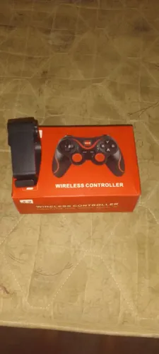 Controle bluetooth x3 + suporte pra celular + cabo pra carregar