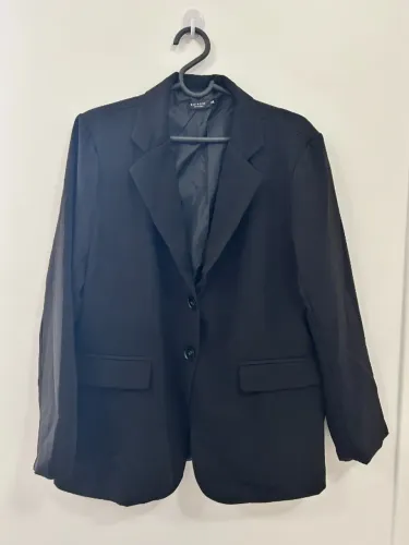 blazer preto shein curve