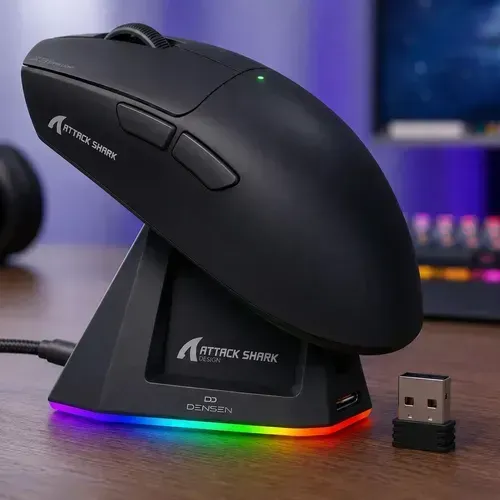Mouse Gamer Attack Shark X11 22000 Dpi Paw3311 Sem Fio Base Carregamento - Pronta Entrega!