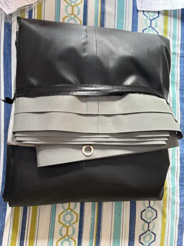 LONA PVC DUPLA FACE CINZA 4,50 x 4,50 cm