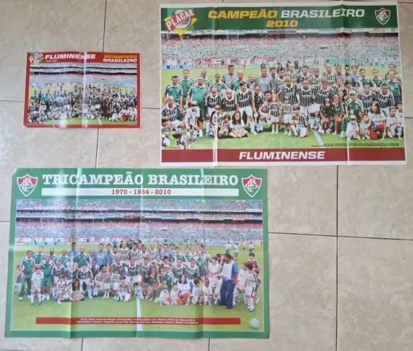 Revistas Placar Fluminense Tri Campeão Brasileiro 2010 com Pôsteres 