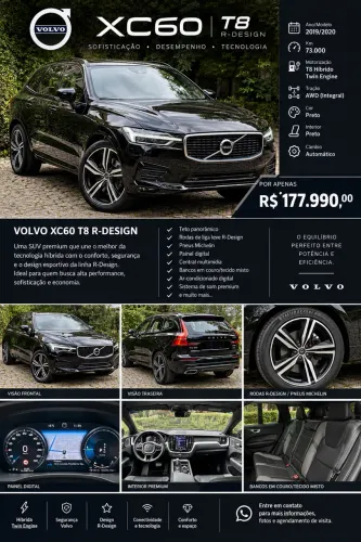 Volvo XC-60 XC 60 T-8 Híbrido R-design 2.0 5P 2020