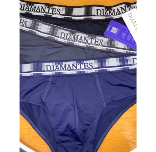 Cuecas Diamantes Lingerie Tam P