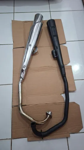 Escape cromado da 150cc/ escape preto 150cc ou 125cc