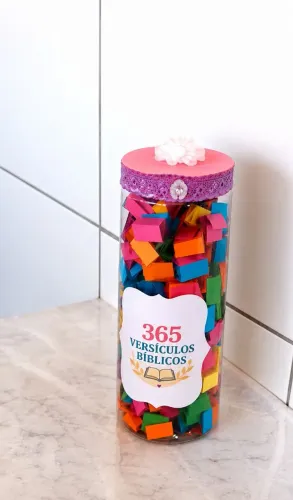 Pote com 365 mensagens bíblicas