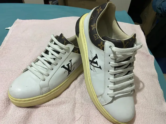 Tênis louis vuitton réplica de couro