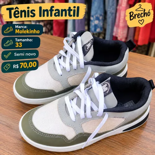 Tênis Infantil Tamanho 33
