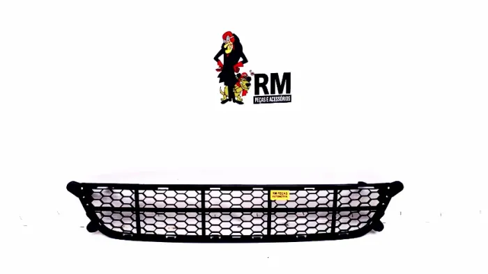 Grade Inferior Parachoque Diant Honda New Fit 13/14 Preto Fosco