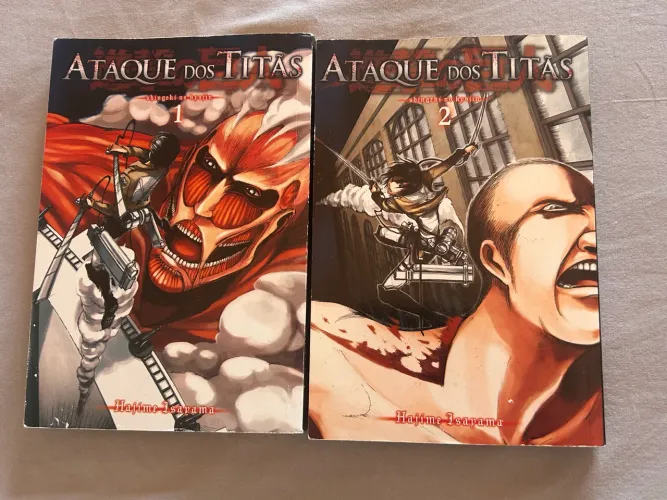 Mangá ATACK ON TITAN vol 1,2