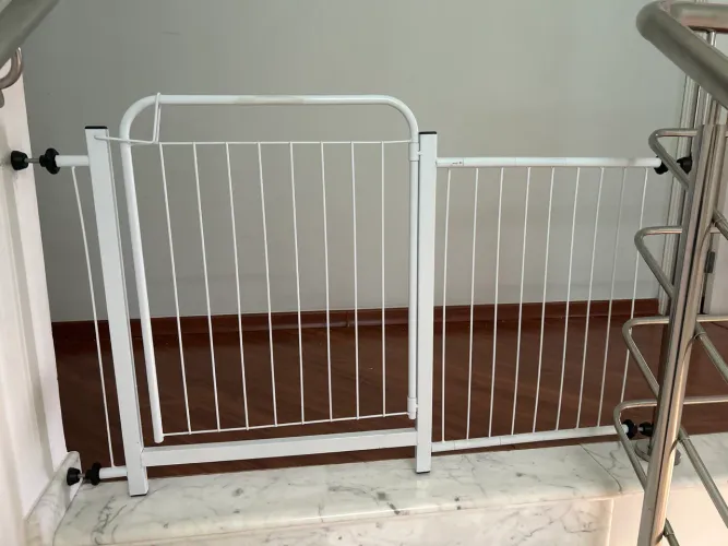 Portão Pet Cães Cachorro Grade Segurança Bebês 78 A 132cm