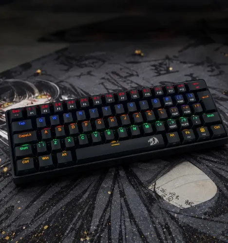 Teclado Gamer Redragon Lakshmi, Switch Red, 60%