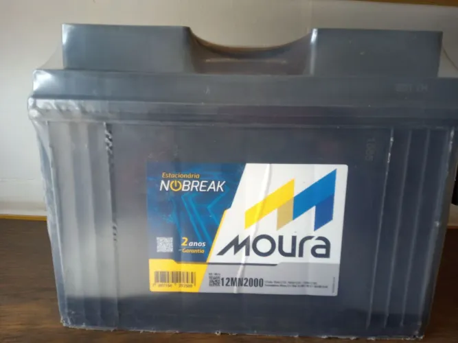 Vendo Bateria estacionaria 105 amperes nova lacrada com garantia de 2 anos