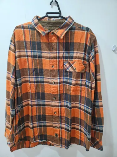 Camisa Xadrez c Laranja Legendary Tamanho G