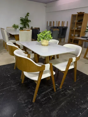 Mesa de Jantar Pedro com 4 cadeiras 1.20x80m 