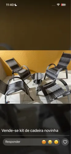Vende-se kit de cadeira novinha
