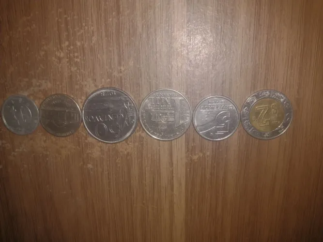 6 moedas antigas