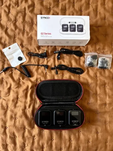 MICROFONE DUPLO WIRELESS SYNCO G2A2 PRO