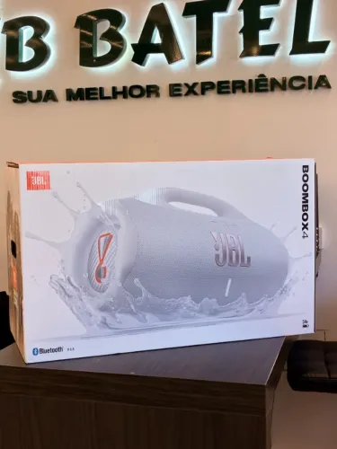 JBL BOOMBOX 4 BRANCA NACIONAL - LOJA FISICA
