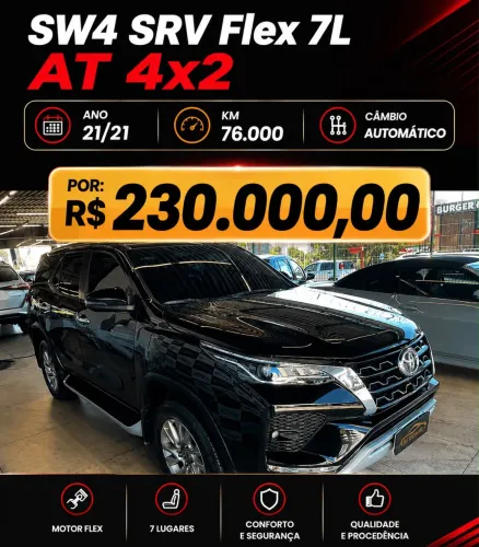 Toyota Hilux SW4 SRV 4X2 2.7 Flex 16V Aut. 2021