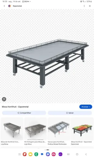 Mesa aço inox ,ortfrut