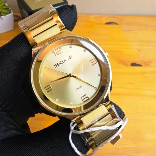 Relógio Seculus Dourado 40mm feminino 
