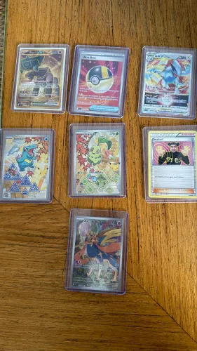 7 cartinhas Pokémon originais