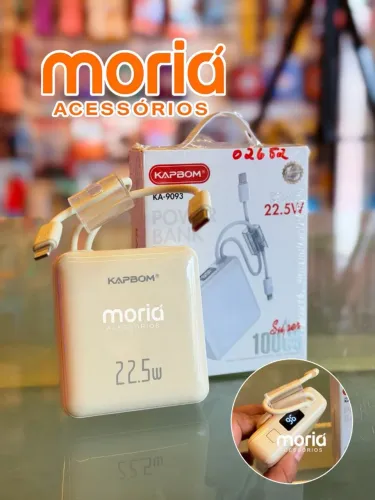 Carregador Bateria Portátil 10.Mil Amperes 22.5Watts Top de Linha