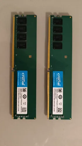 Memória Ram Crucial 16gb 2x8gb Ddr4 3200mhz Udimm Desktop