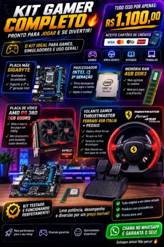 Peças de PC Gamer de entrada