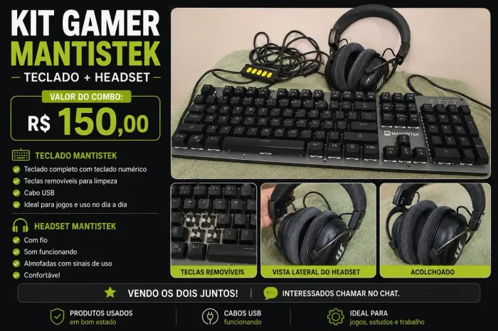 Teclado + Headset