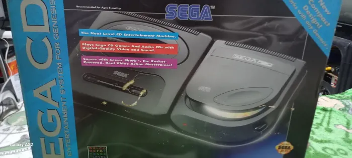 Sega cd na caixa