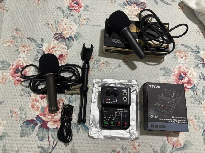 Kit gravação de áudio profissional