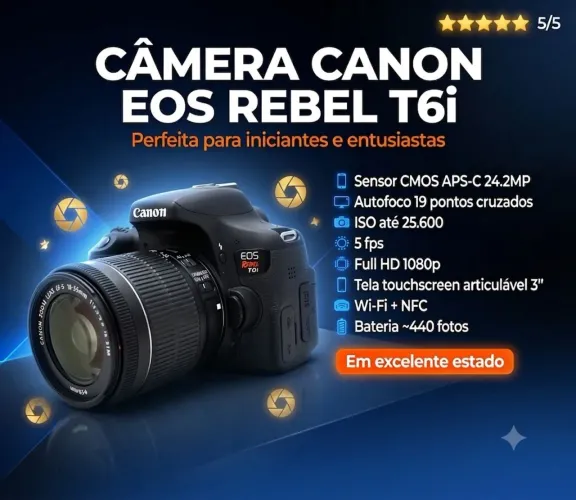 CAMERA CANON T6i