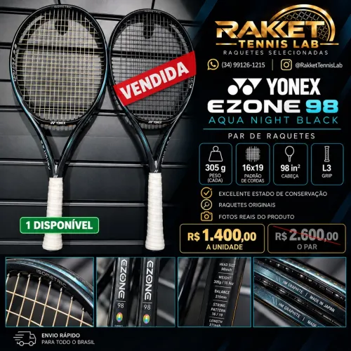 Yonex Ezone Aqua Night black 98 L3